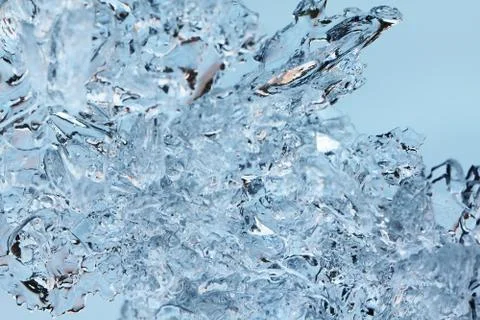 Ice macro background Stock Photos