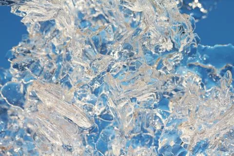 Ice macro background Stock Photos