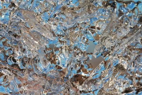 Ice macro background Stock Photos