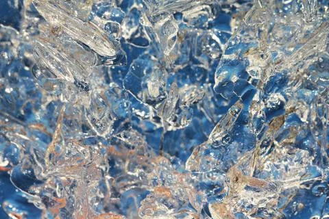 Ice macro background Stock Photos