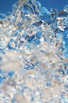 Ice macro background Stock Photos
