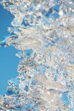 Ice macro background Stock Photos