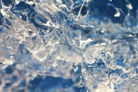 Ice macro background Stock Photos