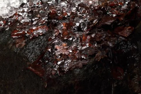 Ice macro Foto stock