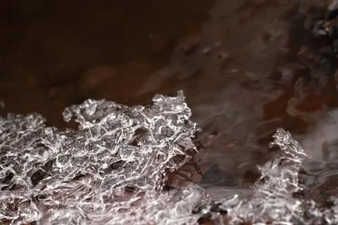 Ice macro Stock Photos