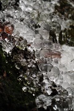 Ice macro Stock Photos