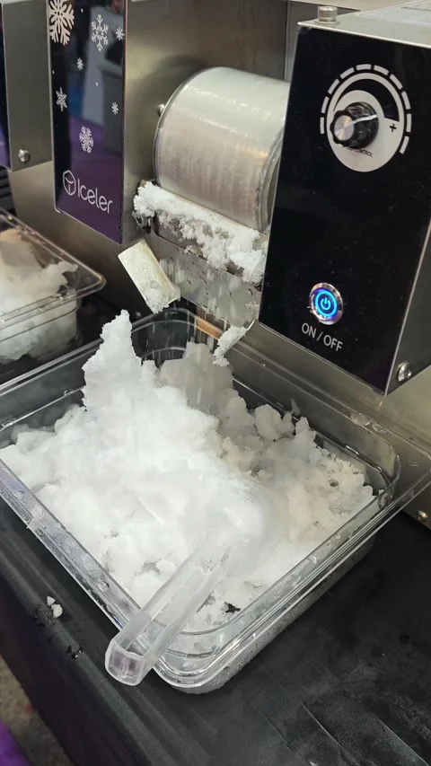 Ice maker machine Stock Footage 334940877