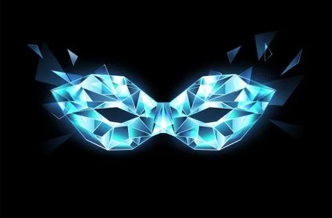 Ice mask Stock Illustration