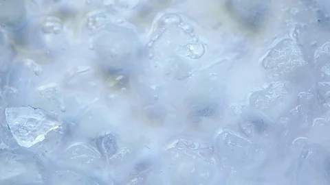 Ice melting background. Concept moisturizing and clean water Stock Footage 114066517