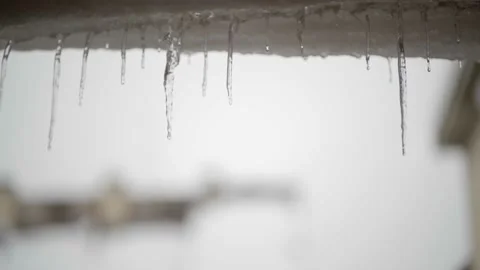 Ice melting cold winter Stock Footage 168359966