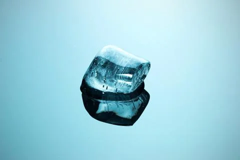 Ice melting on mirror Stock Photos
