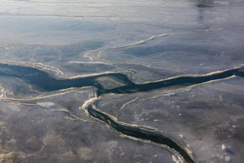 The ice is melting. Stock Photos