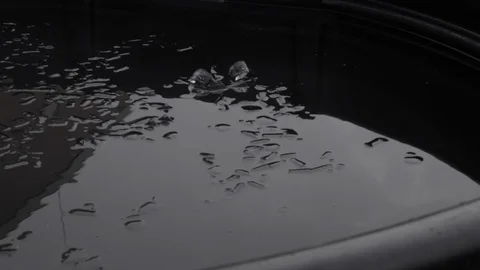 Ice Melting in Pool of Water Stock Footage 113408474