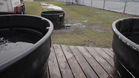 Ice Melting in Pool of Water Stock Footage 113408847