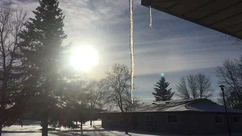 Ice Melting in Slow Motion Icicle Stock Footage 101201729