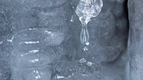 Ice melting in spring Stock Footage 86993813
