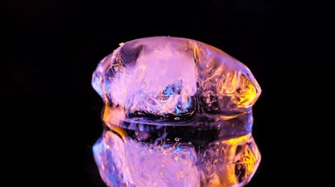 Ice melting. Time lapse. Stock Footage 37894481