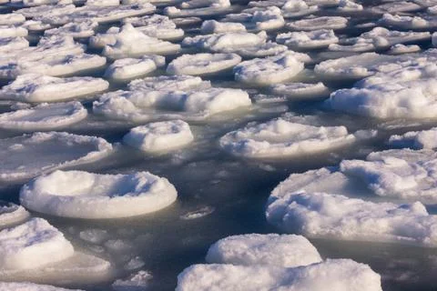 The ice melts, spring. Stock Photos