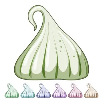 Ice meringue cartoon vector graphic イラスト素材