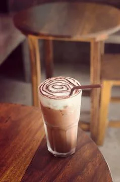 Ice mocha coffee Stock Photos