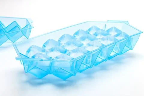 Ice mold, ice cube rack with cover Stock Photos