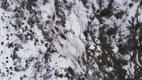 Ice on Mountain cliff Stock Footage 171276708