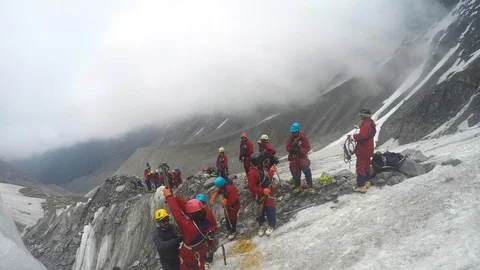 Ice mountain of Himalayas 스톡 동영상 113792952