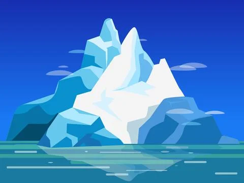 Ice Mountain Stock Illustration