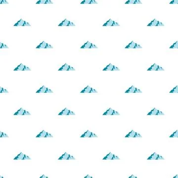 Ice mountain pattern seamless Stock Illustration