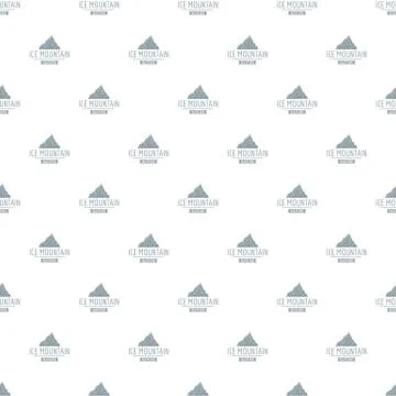 Ice mountain pattern vector seamless Stock Illustration