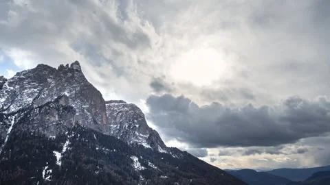 Ice mountain Skyline Video stock 273698697