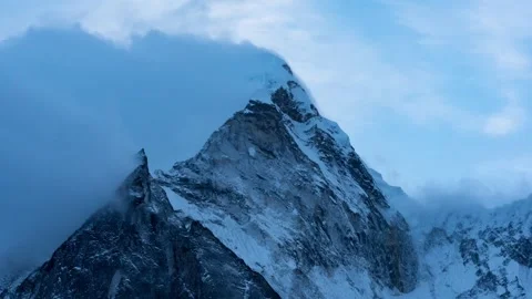 Ice mountain Skyline Stock Footage 274035332