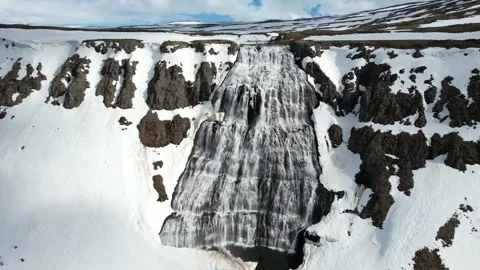 Ice mountain waterfall Stock-Footage 273210628