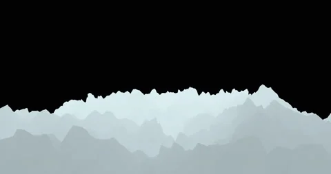 Ice Mountains Growing Loop Stock Footage 156506038