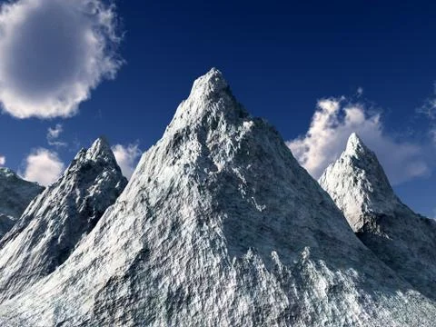Ice Moutain Stock Illustration