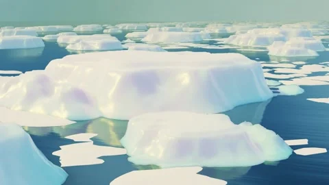Ice movement in the Arctic Stock Footage 143450659