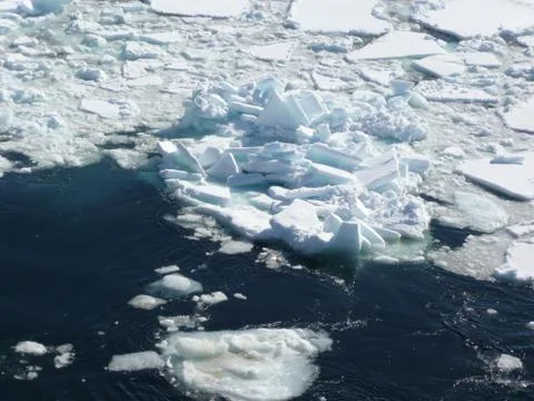 Ice in the ocean Stock Photos