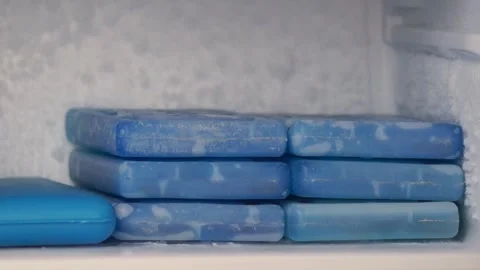 Ice Packs In The Freezer, Concept Stock Footage 283714775