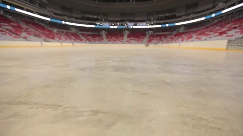 Ice Palace, site preparation for competitions Stock Footage 73045217