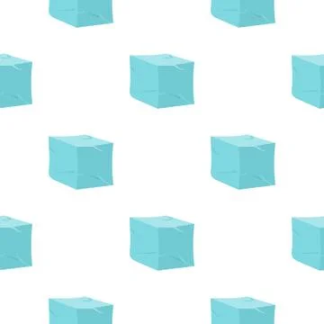 Ice pattern flat Stock Illustration