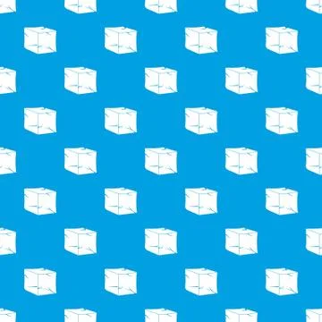 Ice pattern seamless blue Illustrazione stock