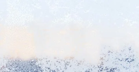 Ice pattern on window, winter background. Texture. Stock Photos