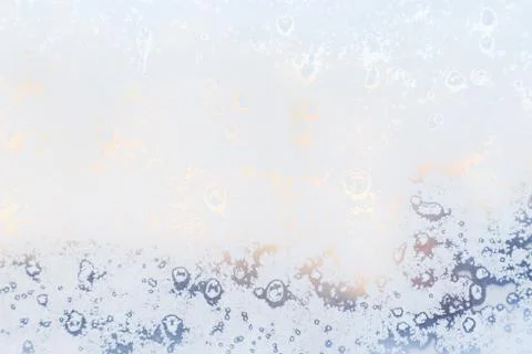 Ice pattern on window, winter background. Texture. Stock Photos
