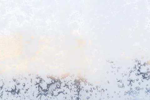Ice pattern on window, winter background. Texture. Stock Photos