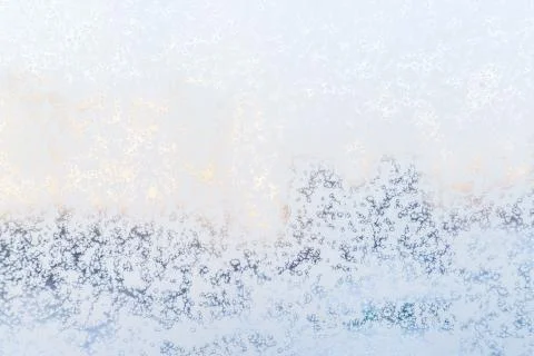 Ice pattern on window, winter background. Texture. Stock Photos
