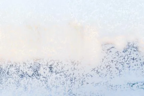 Ice pattern on window, winter background. Texture. Stock Photos