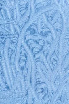 Ice patterns on glass Stock Photos