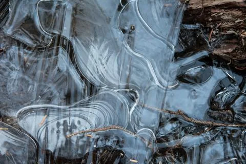 Ice patterns Stock Photos
