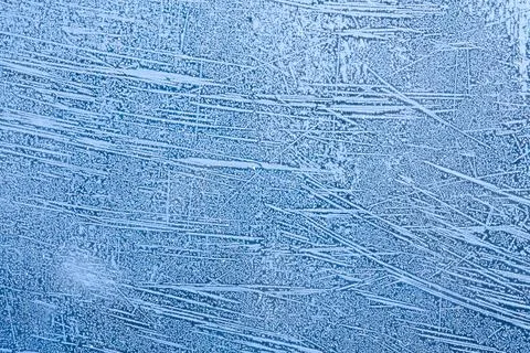 Ice patterns on winter window Stock Photos