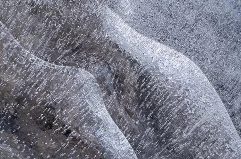 Ice Patterns within Ice Blocks at Fjallsarlon Iceberg Lagoon, Vatnajokull Stock Photos